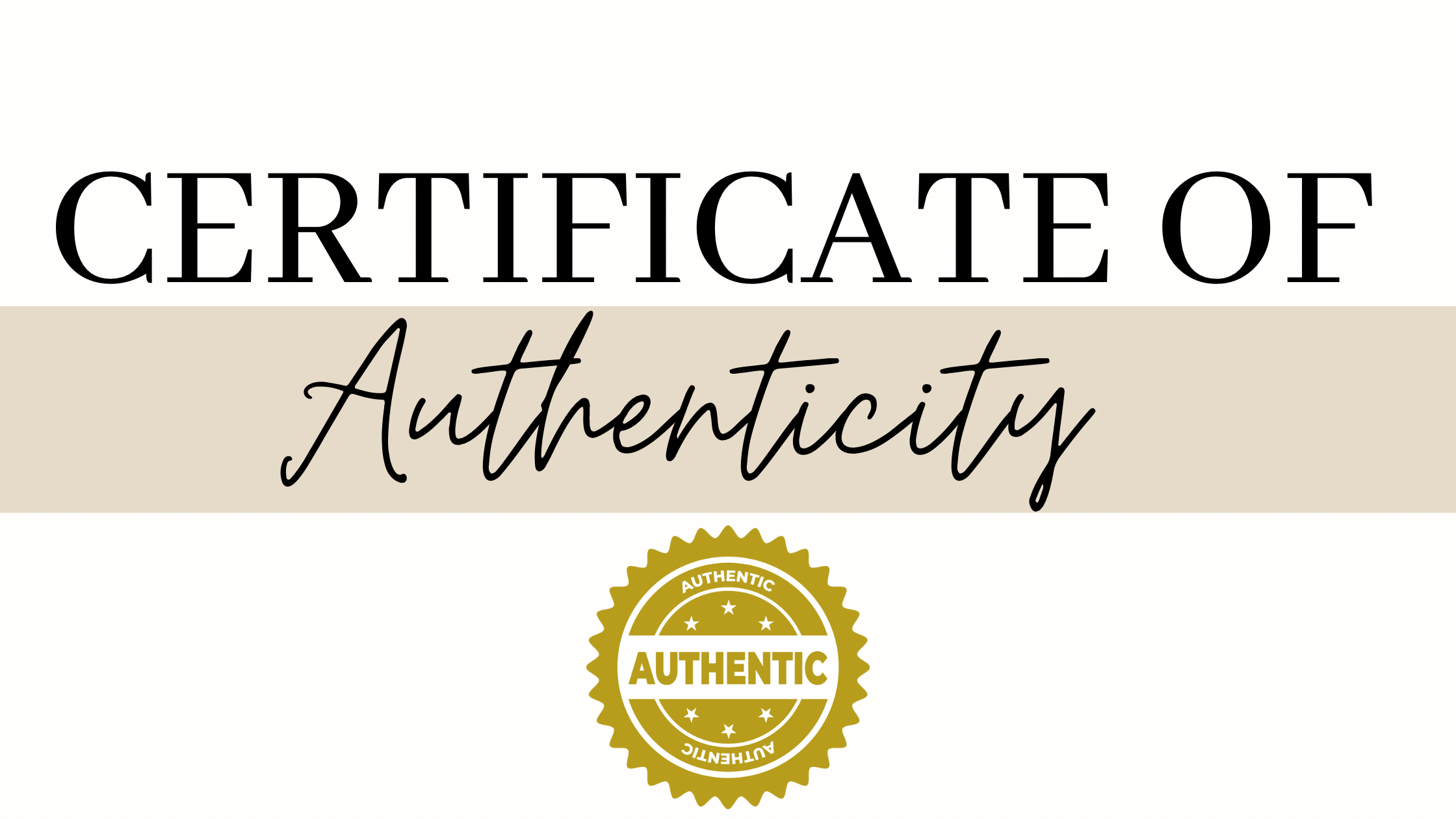 Certificate Of Authenticity Template Certificate Of Authenticity Template