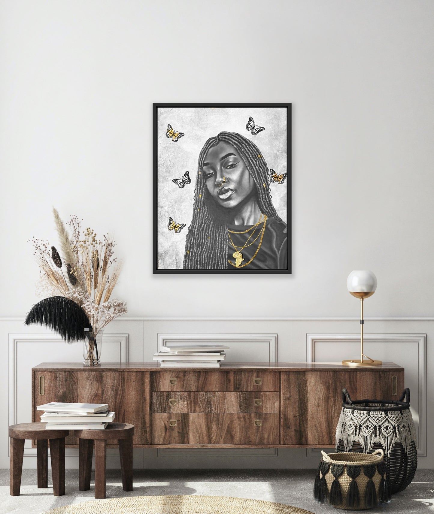 Black Butterfly - 24x30”