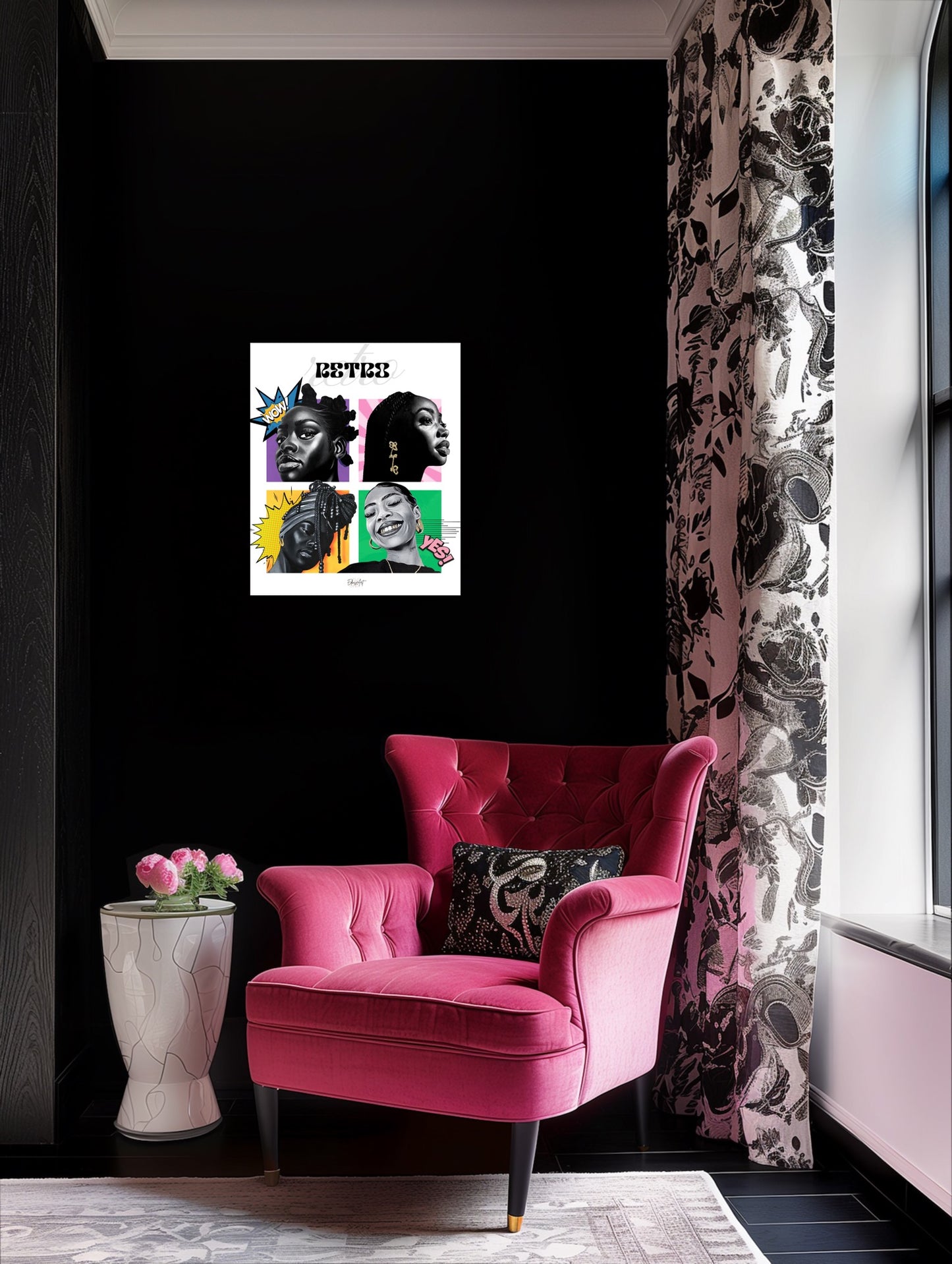 Retro girls print