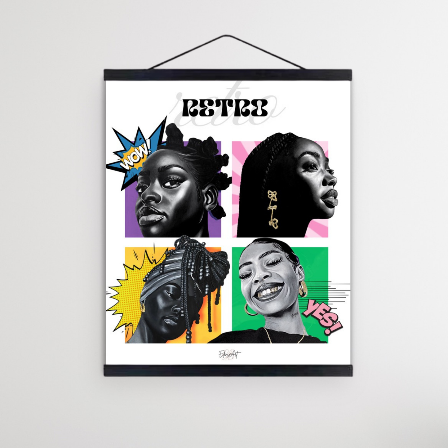Retro girls print