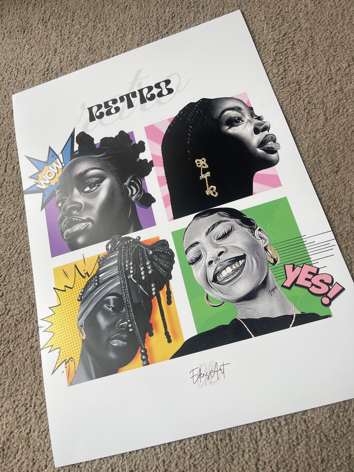 Retro girls print