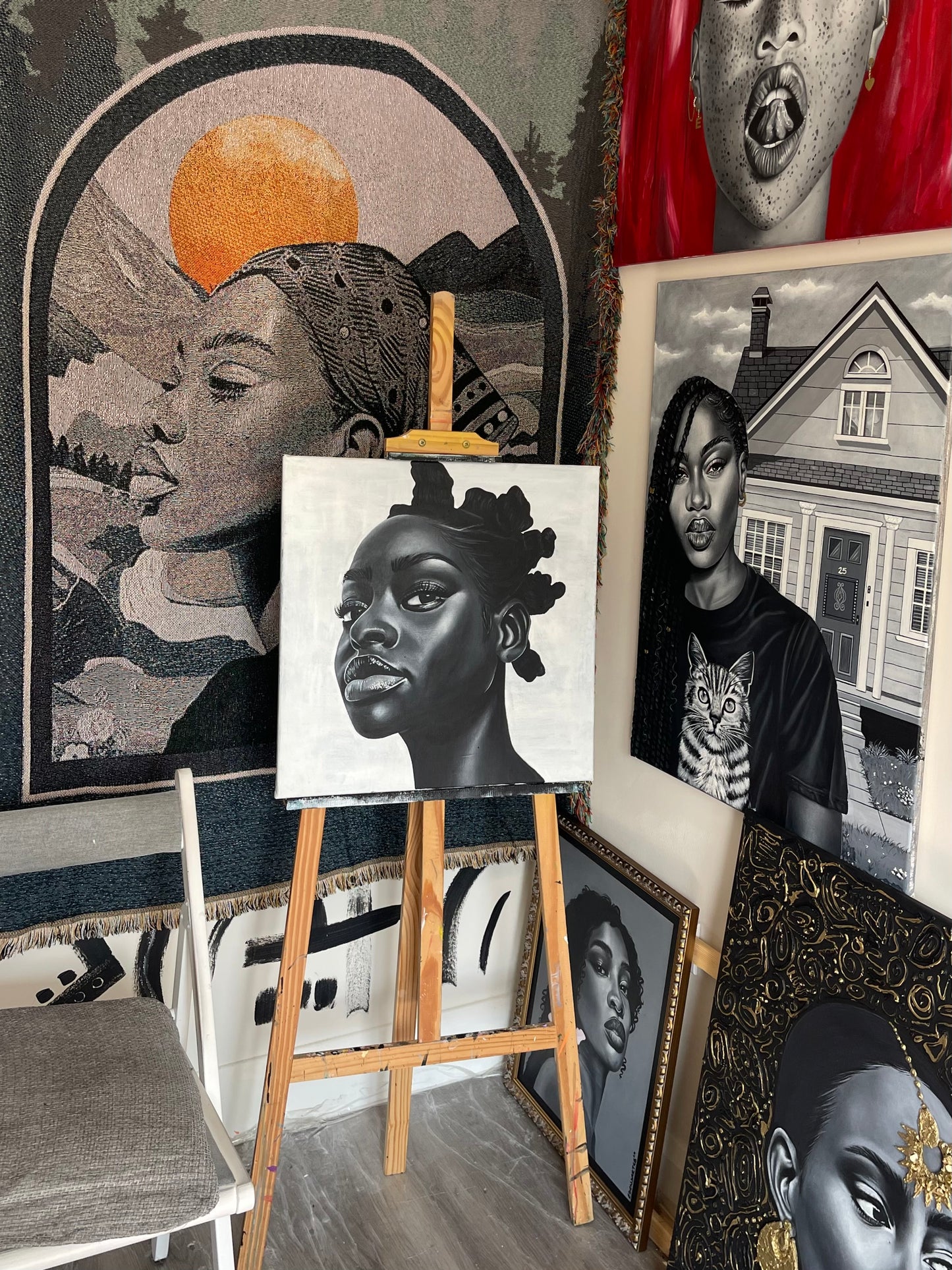 My hair is my crown - 20x20”