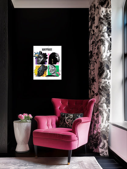 Retro girls print