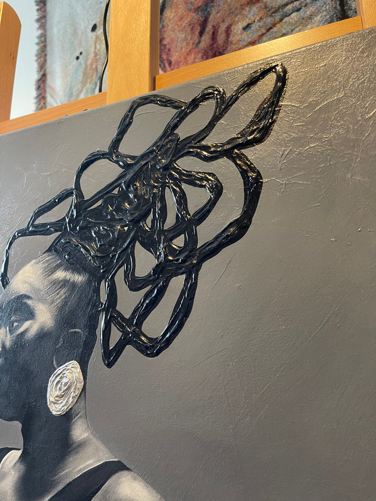 Ode to a black girl - 18x24”