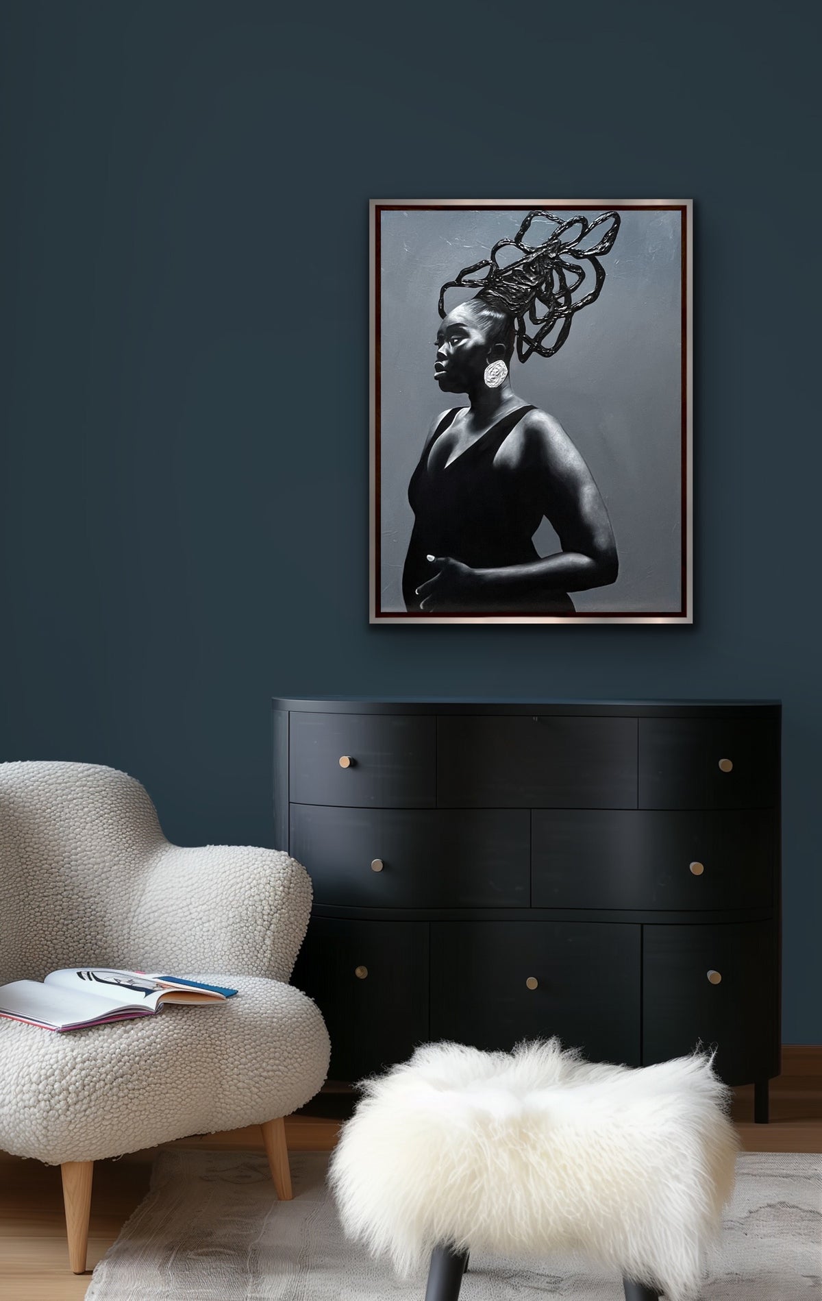 Ode to a black girl - 18x24”