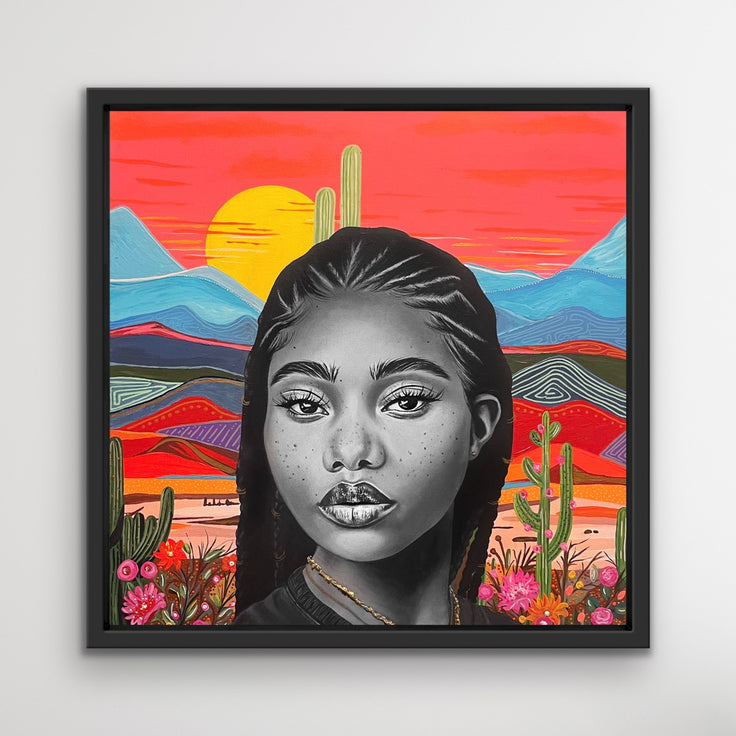 Summer rose - 20x20”