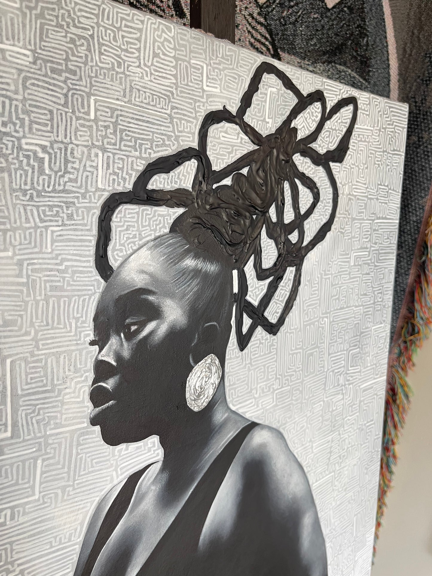 Ode to a black girl - 18x24”