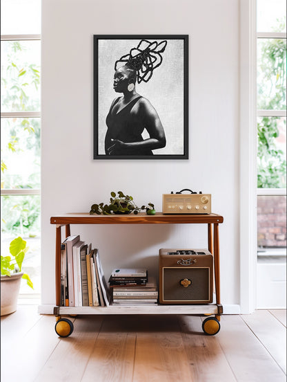 Ode to a black girl - 18x24”